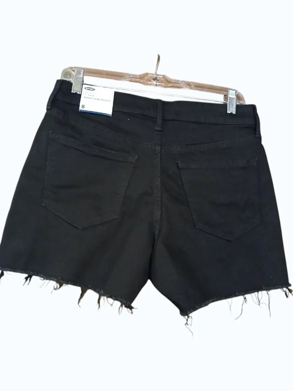 NWT OLD NAVY Black Denim Button Fly Shorts - Picture 5 of 10